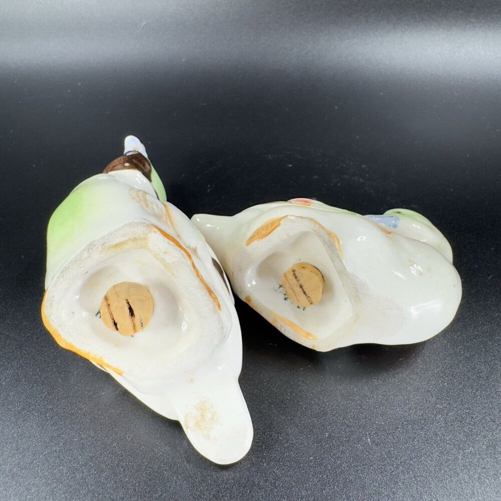 Vintage Ceramic Salt Pepper Shaker Set Ducks Birds Colorful Made Japan Shakers - Picture 6 of 9